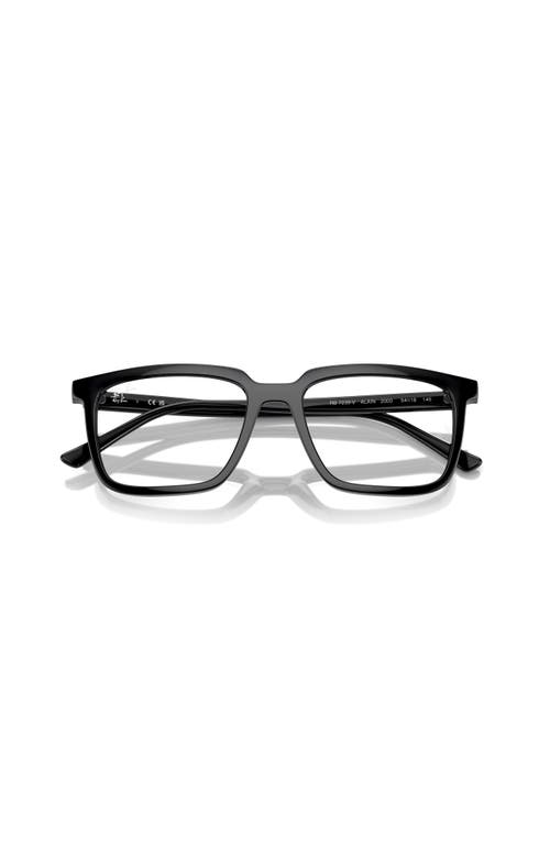Ray Ban Ray-ban 54mm Rectangle Optical Glasses In Black