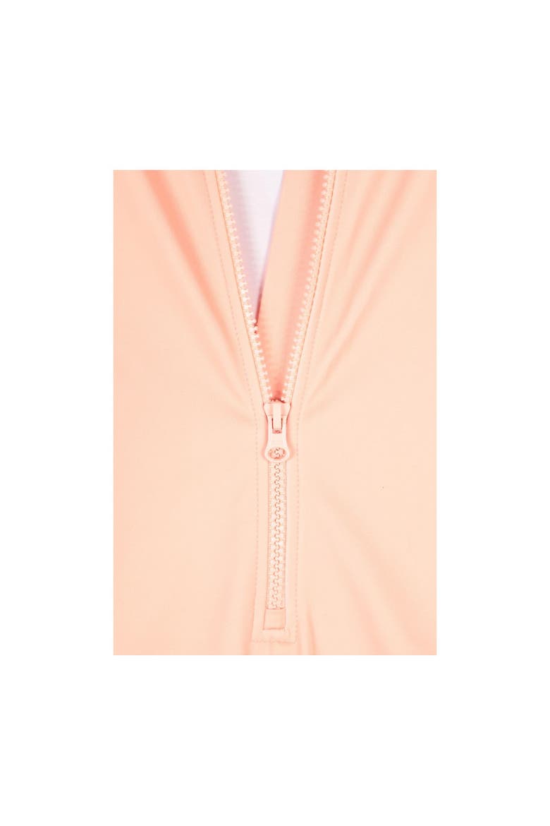 Mira Tropical Rash Guard Swimsuit, Alternate, color, Pale Pink