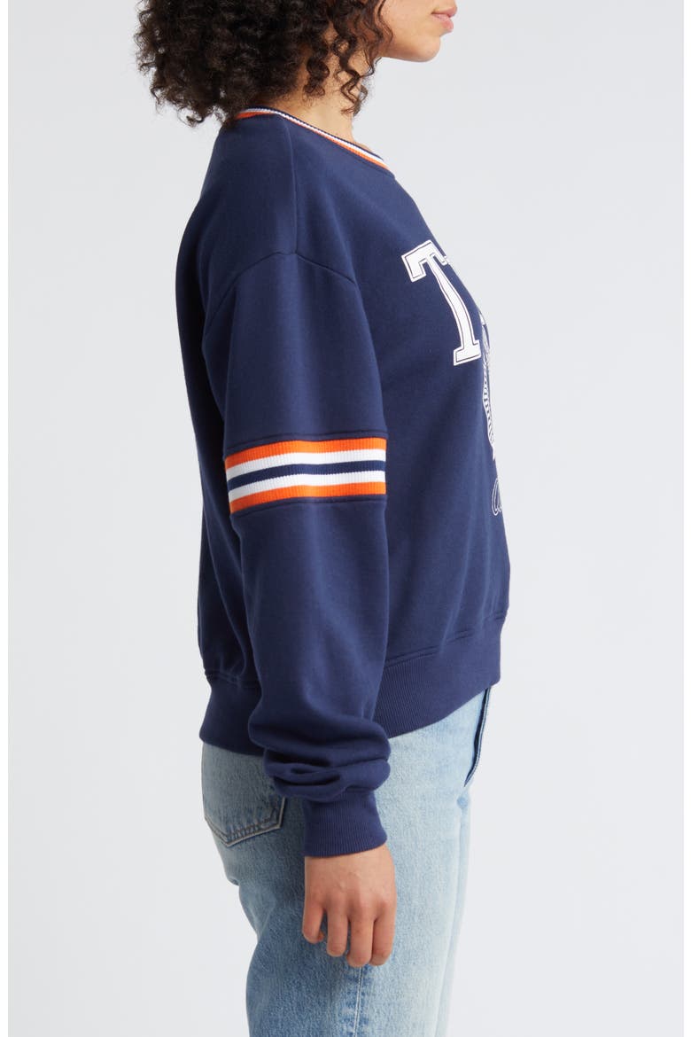 Women's WEAR by Erin Andrews Navy Auburn Tigers Vintage Pullover Sweatshirt, Alternate, color, Navy