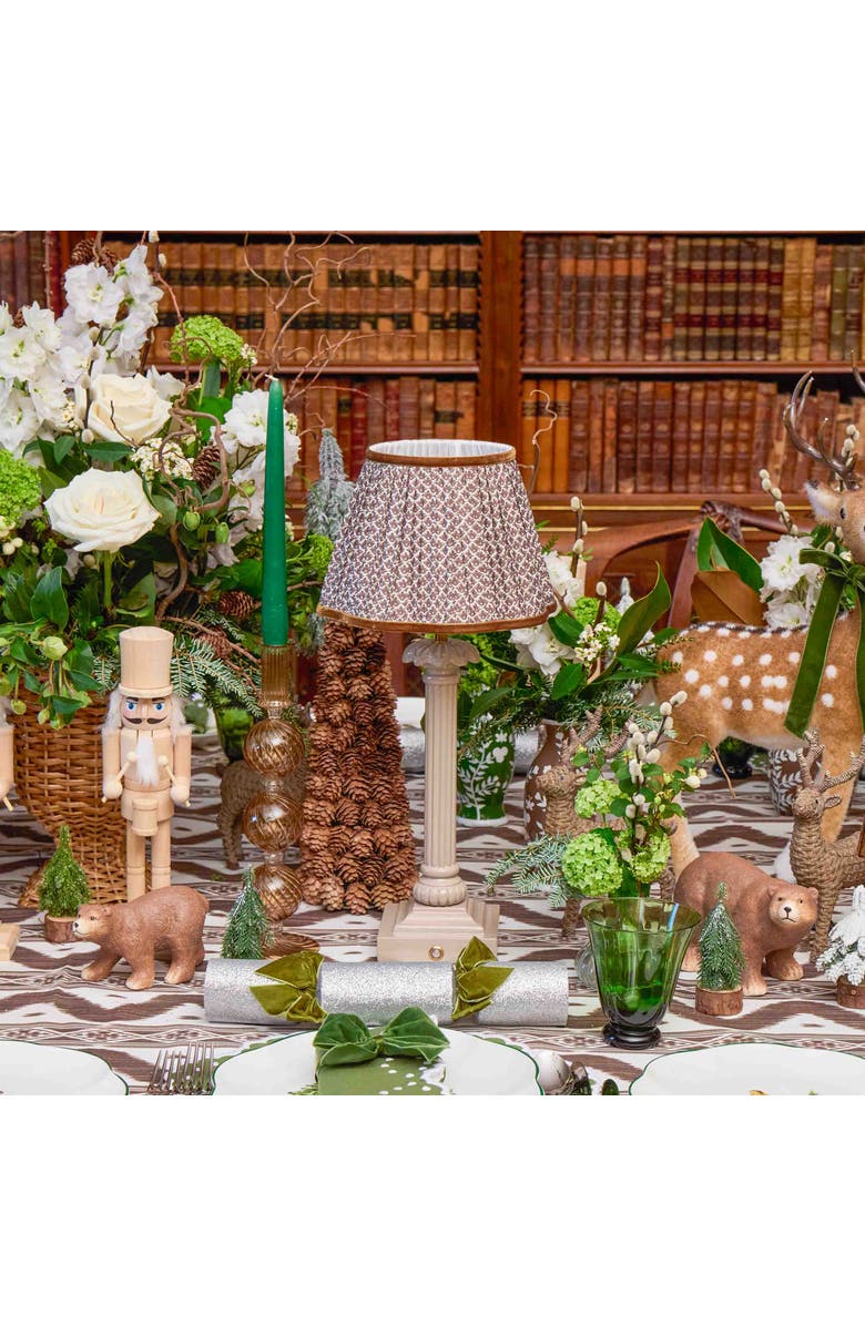 Mrs. Alice Lotus Lampshade, Alternate, color, Brown