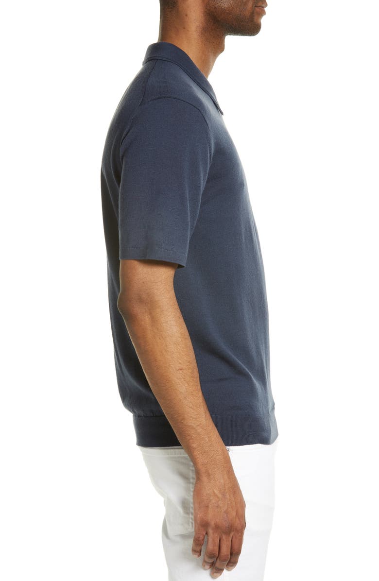 Reiss Maxwell Quarter Zip Merino Polo, Alternate, color,