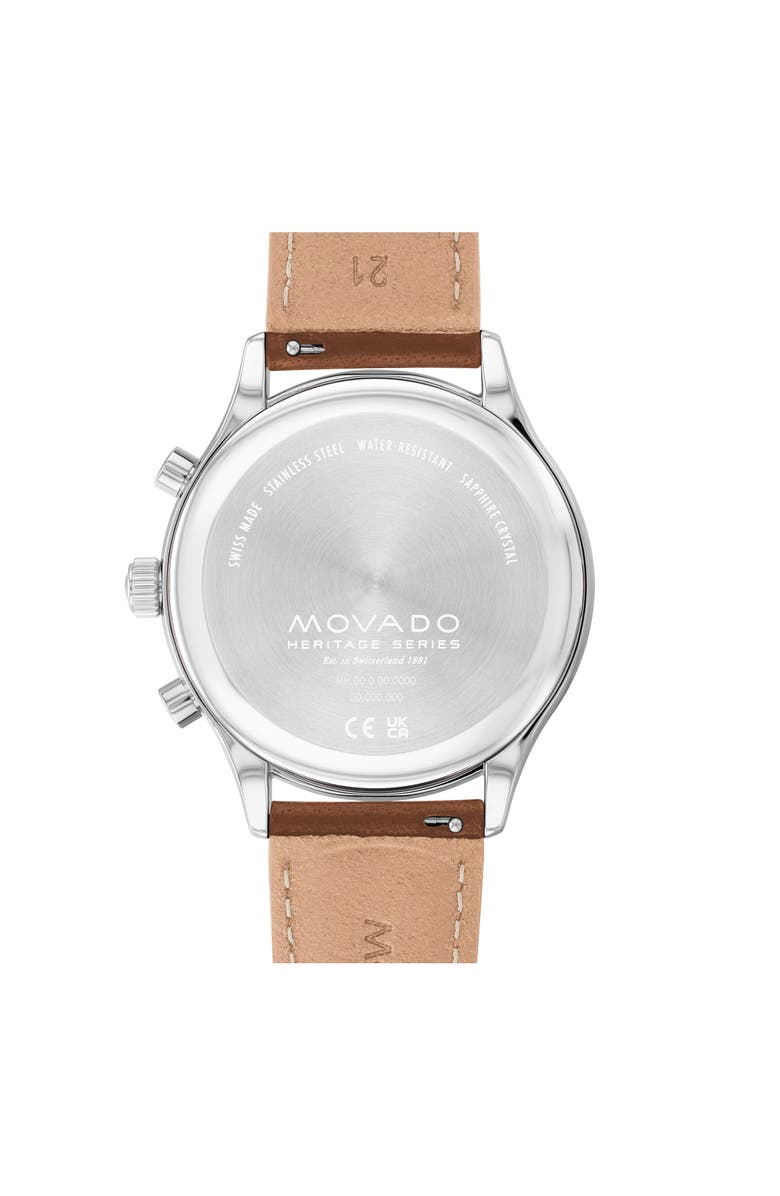 Movado Heritage Calendoplan Chronograph Bracelet Watch, 40mm, Alternate, color, 