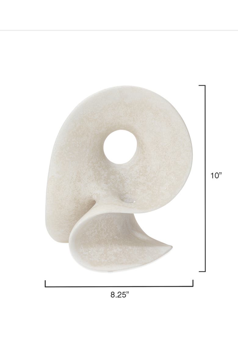 Amorphous Resin Decorative Table Object, White, Alternate, color, White