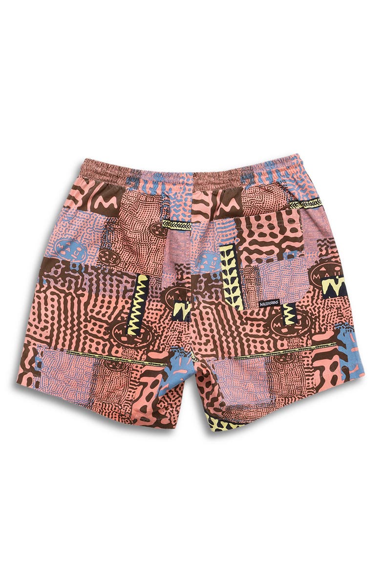 Maui & Sons Madras Rad Cotton Drawstring Shorts, Alternate, color,