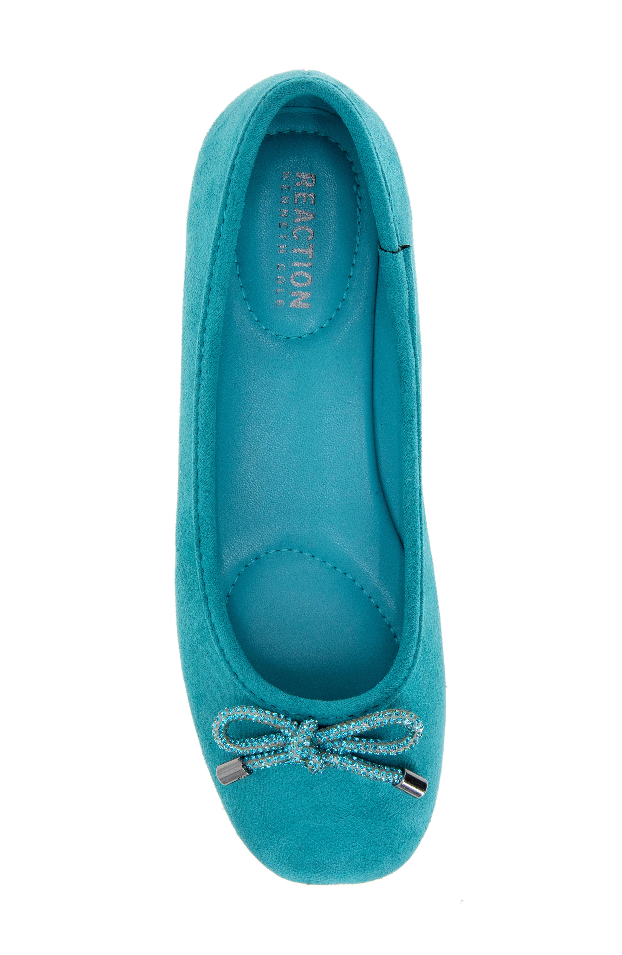 Elstree Bow Flat, Alternate, color, TEAL MICRO