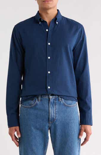 Everyday Slim Fit Long Sleeve Cotton & Linen Shirt