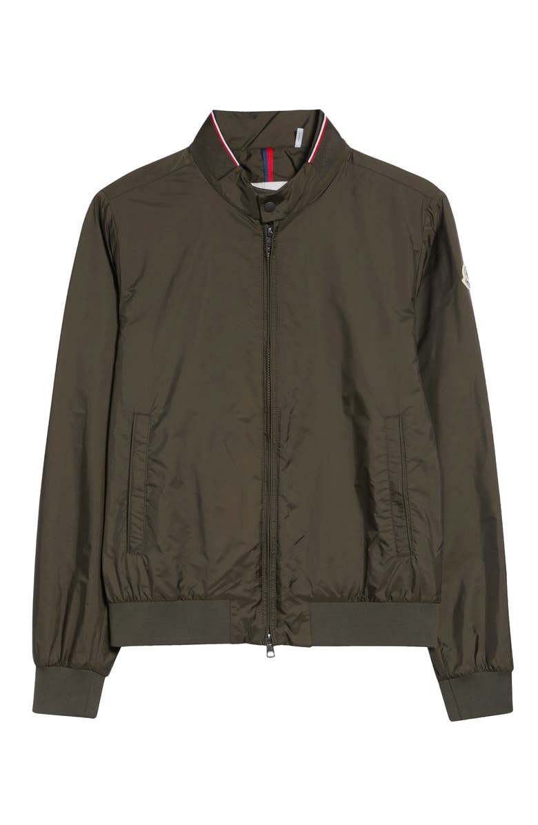 Moncler Reppe Water Repellent Rain Jacket, Main, color, Deep Military Green