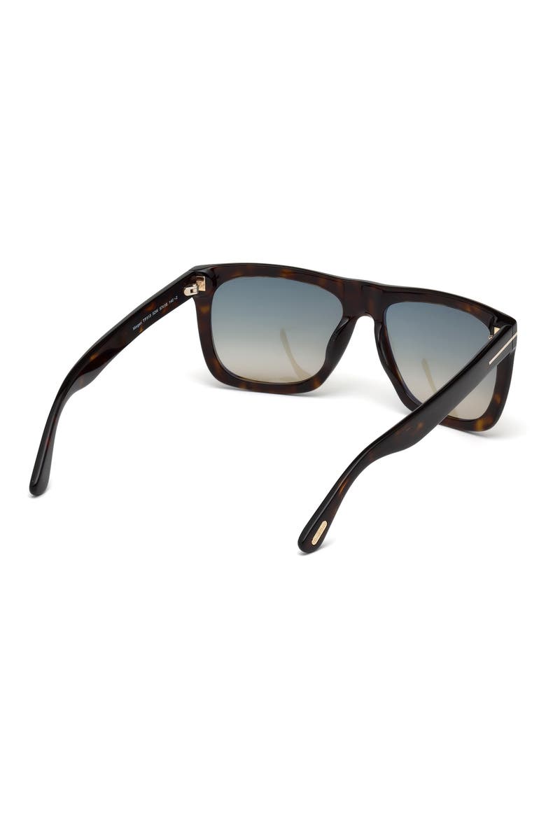 Morgan 57mm Sunglasses, Alternate, color, DARK HAVANA / GRADIENT BLUE