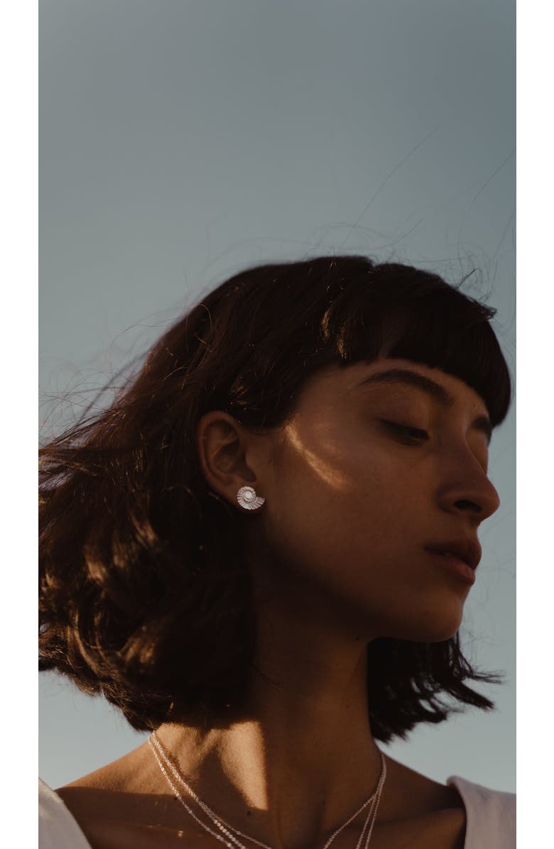 MUNS Caracol Earrings, Alternate, color, Sterling Silver