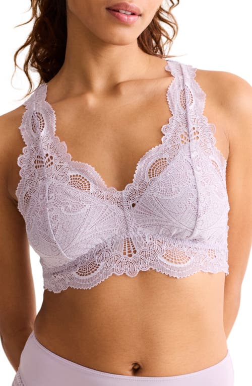 Fleur't Belle Époque Lace T-back Bralette In White