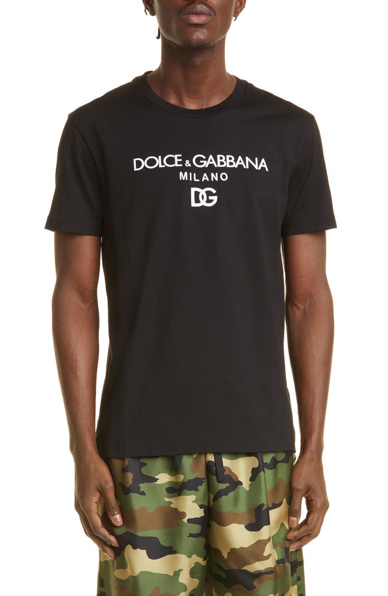 Dolce&Gabbana Men's DG Embroidered T-Shirt, Main, color,