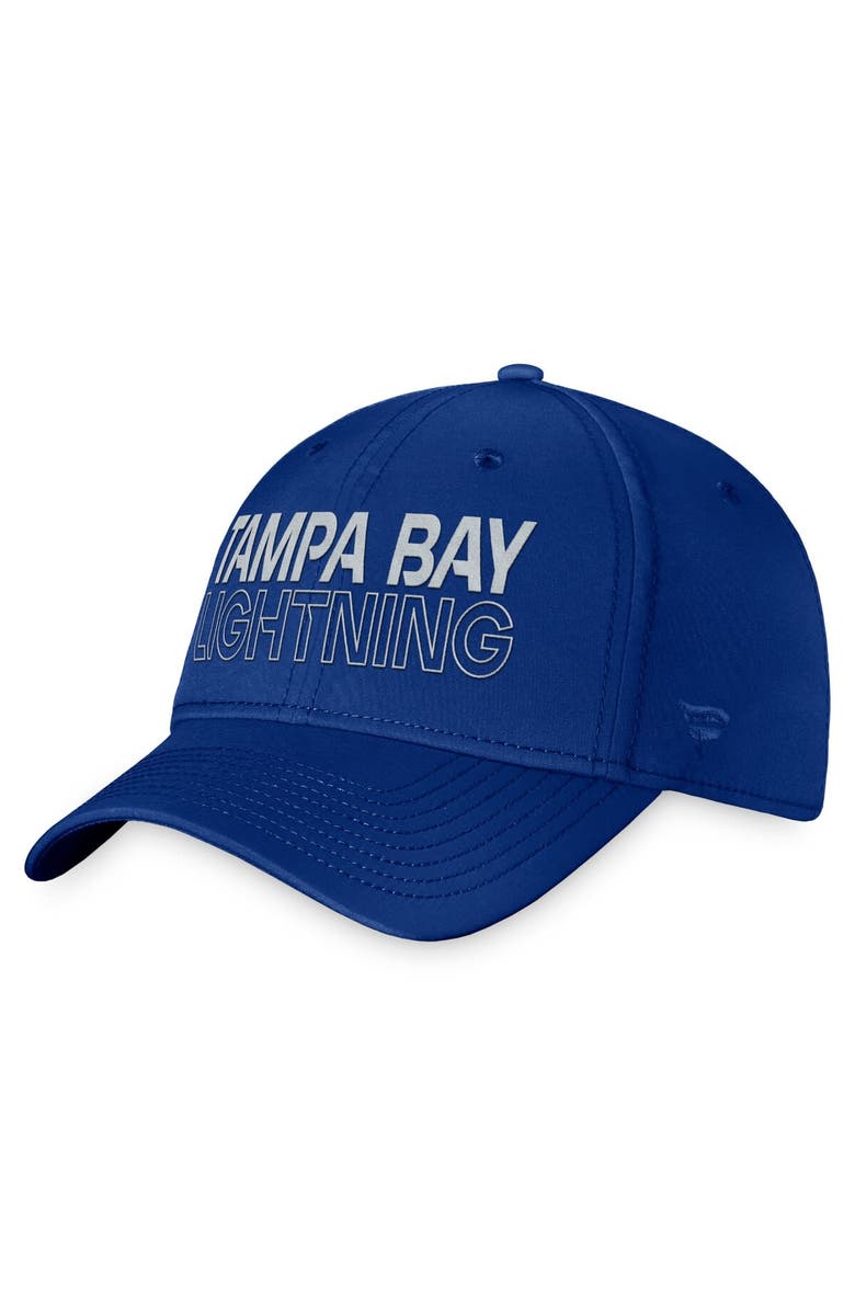 FANATICS Men's Fanatics Branded  Blue Tampa Bay Lightning Authentic Pro Road Flex Hat, Alternate, color, 