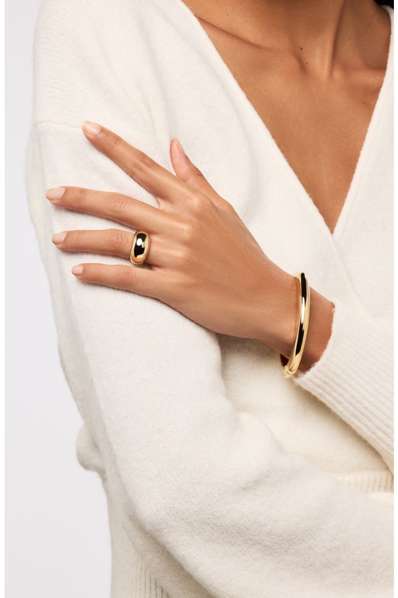 Tia Bangle, Alternate, color, GOLD