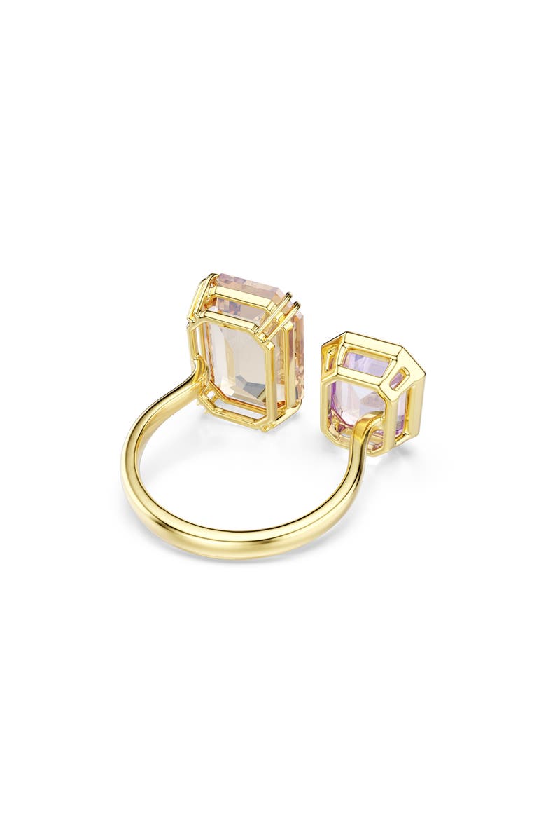 Swarovski Millenia Open Ring, Alternate, color, Gold/ Multi