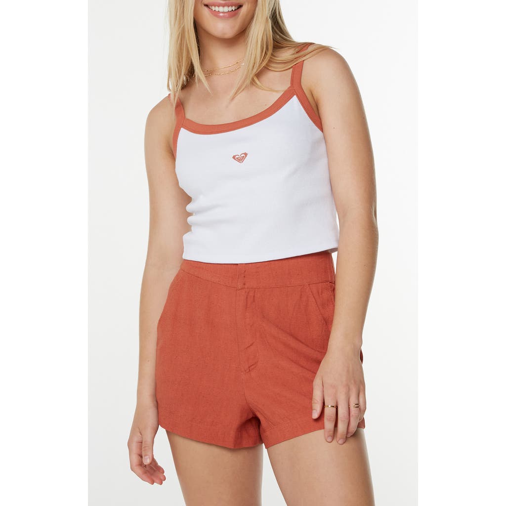 Roxy Sand Bar Crop Camisole In White
