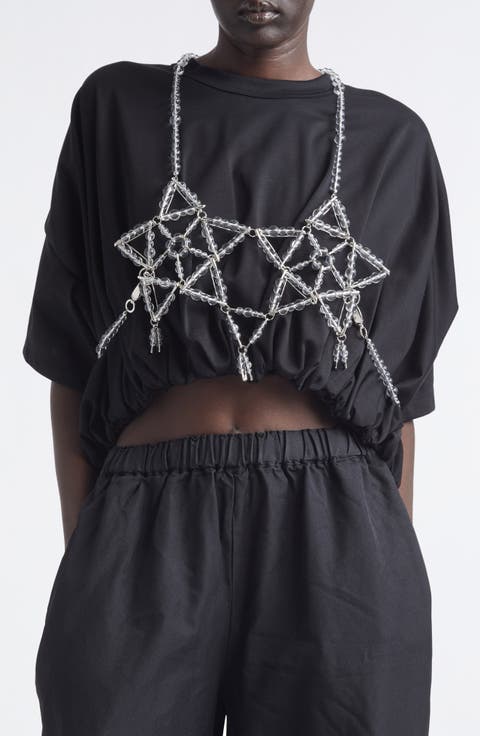 Beaded Safety Pin Harness