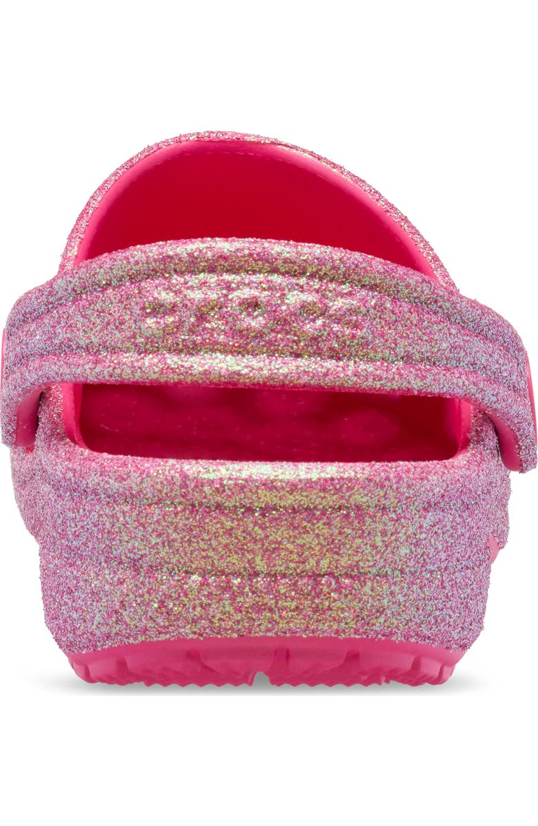 CROCS Kids' Classic Iridescent Glitter Clog, Alternate, color, Dragon Fruit