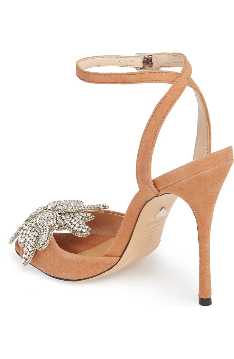 Schutz Ayanne Embellished Flower Sandal, Alternate, color,