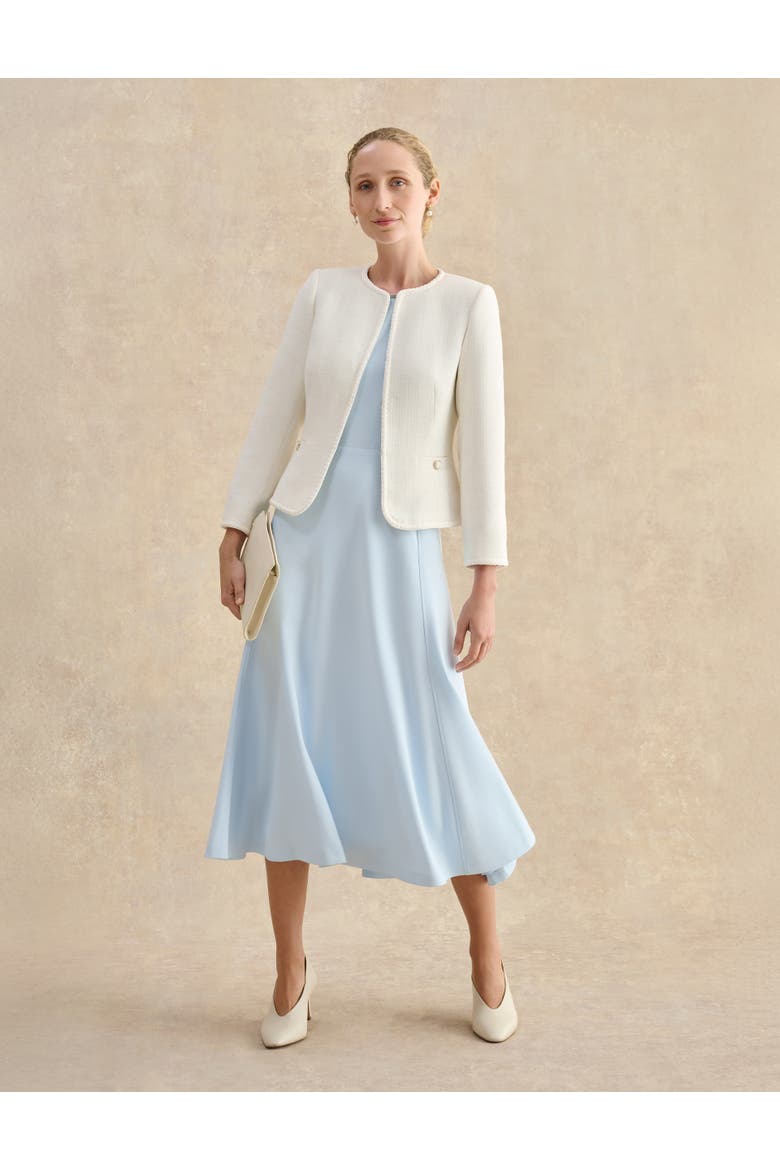 Otillia Textured Jacket, Alternate, color, Ivory