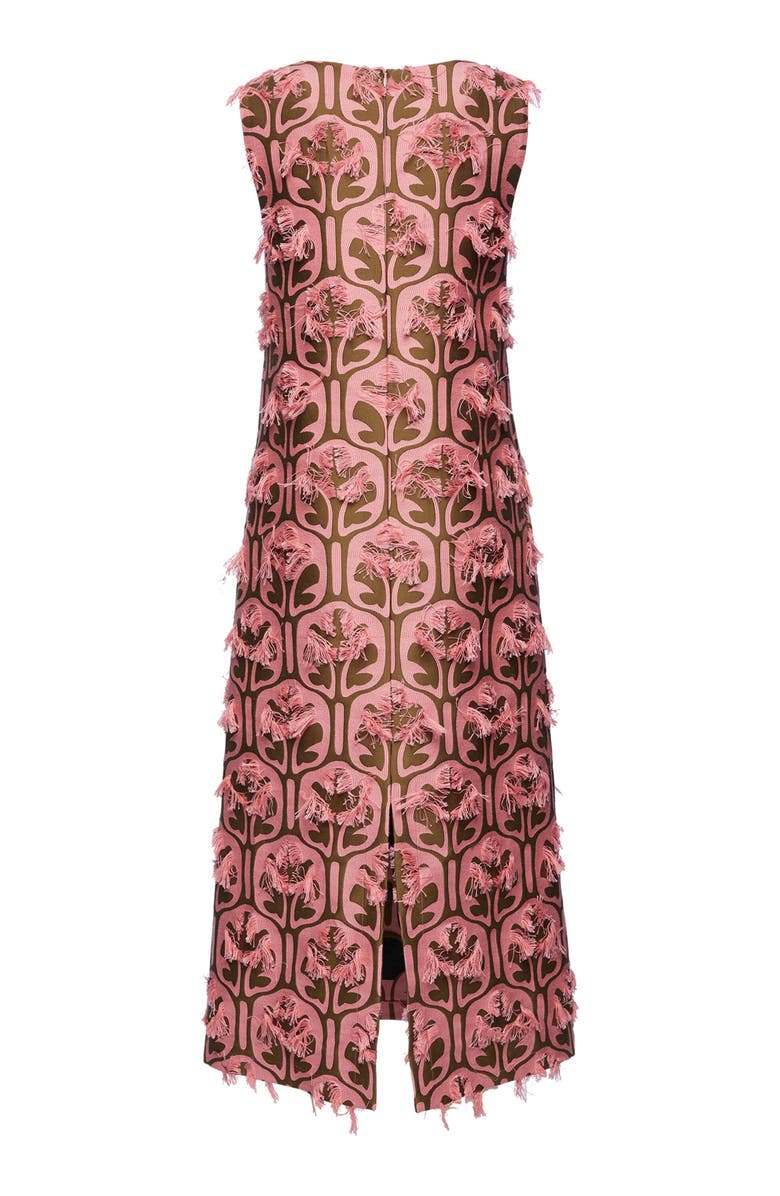 La DoubleJ Column Dress, Alternate, color, Jacquard Gyn Chocolate