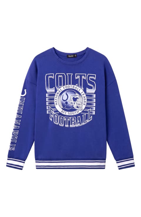 Indianapolis Colts Striped Rib Fleece Sweatshirt