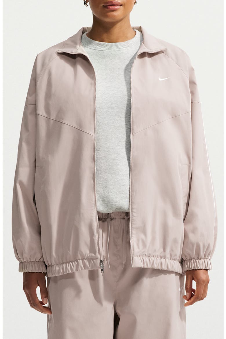 Embroidered Logo Jacket, Main, color, CREAM II/ WHITE/ WHITE