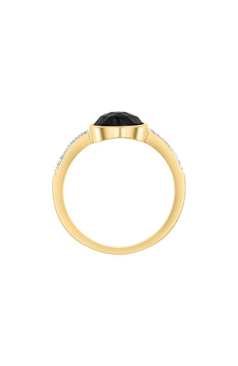EFFY 14K Yellow Gold Diamond & Onyx Heart Ring - 0.06ct., Alternate, color, Black