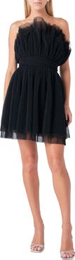Endless Rose Strapless Tulle Minidress