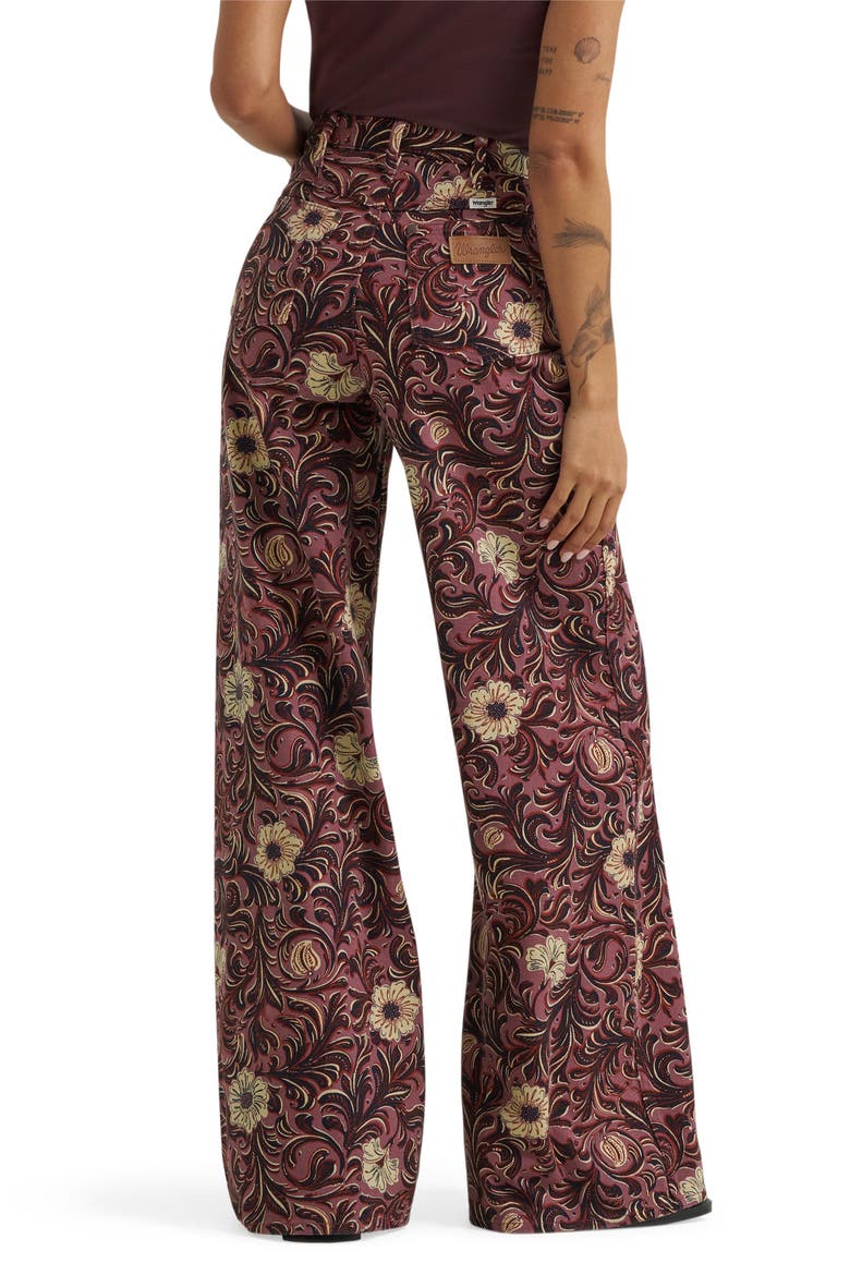 Canyon Floral High Waist Wide Leg Jeans, Alternate, color, MYSTIC FLORAL