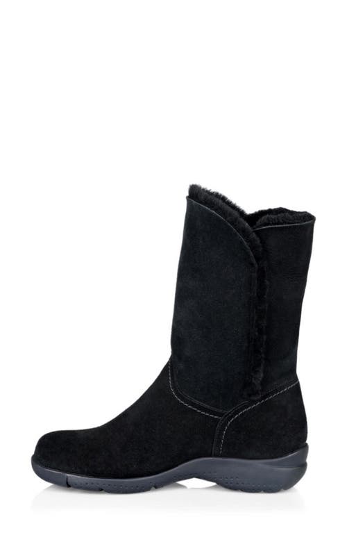 La Canadienne Traveler Waterproof Genuine Shearling Lined Boot In Black