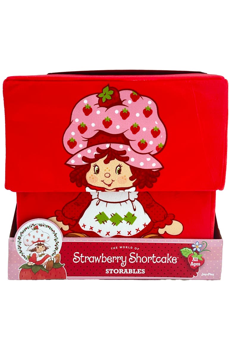 8 Inch Storage Box, Fabric Bin with Lid, Alternate, color, Red