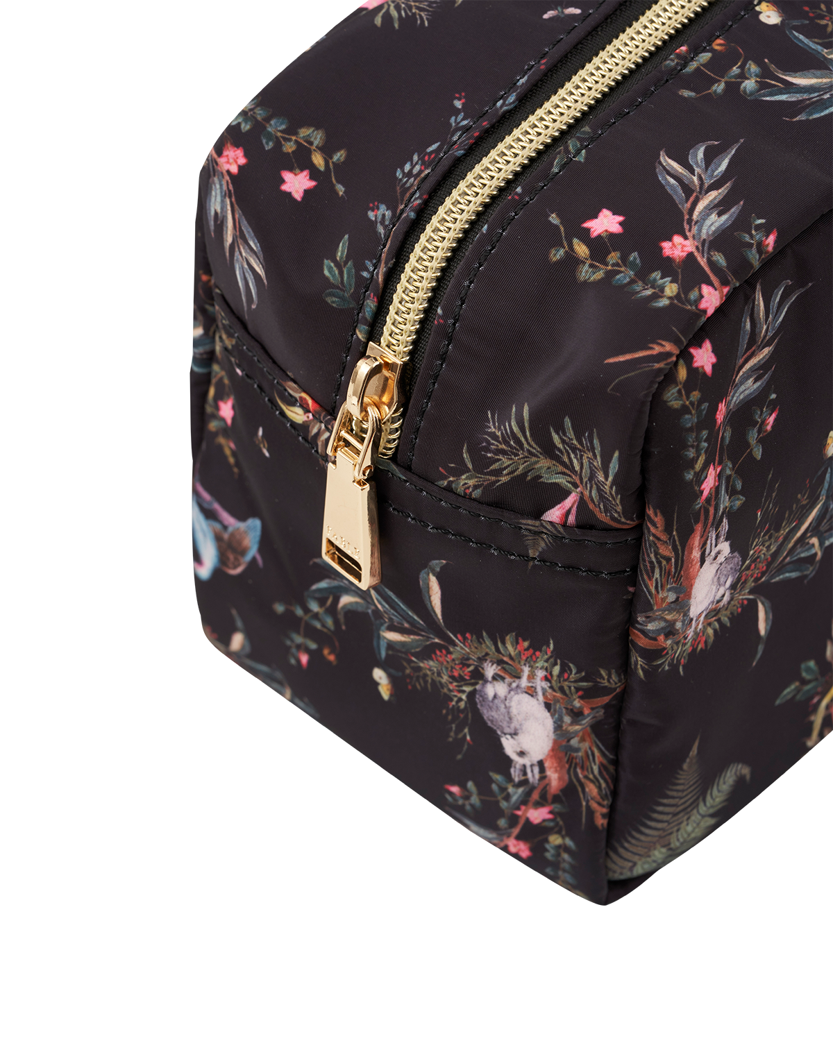 Fable England Wonderland Wash Bag, Alternate, color, Black