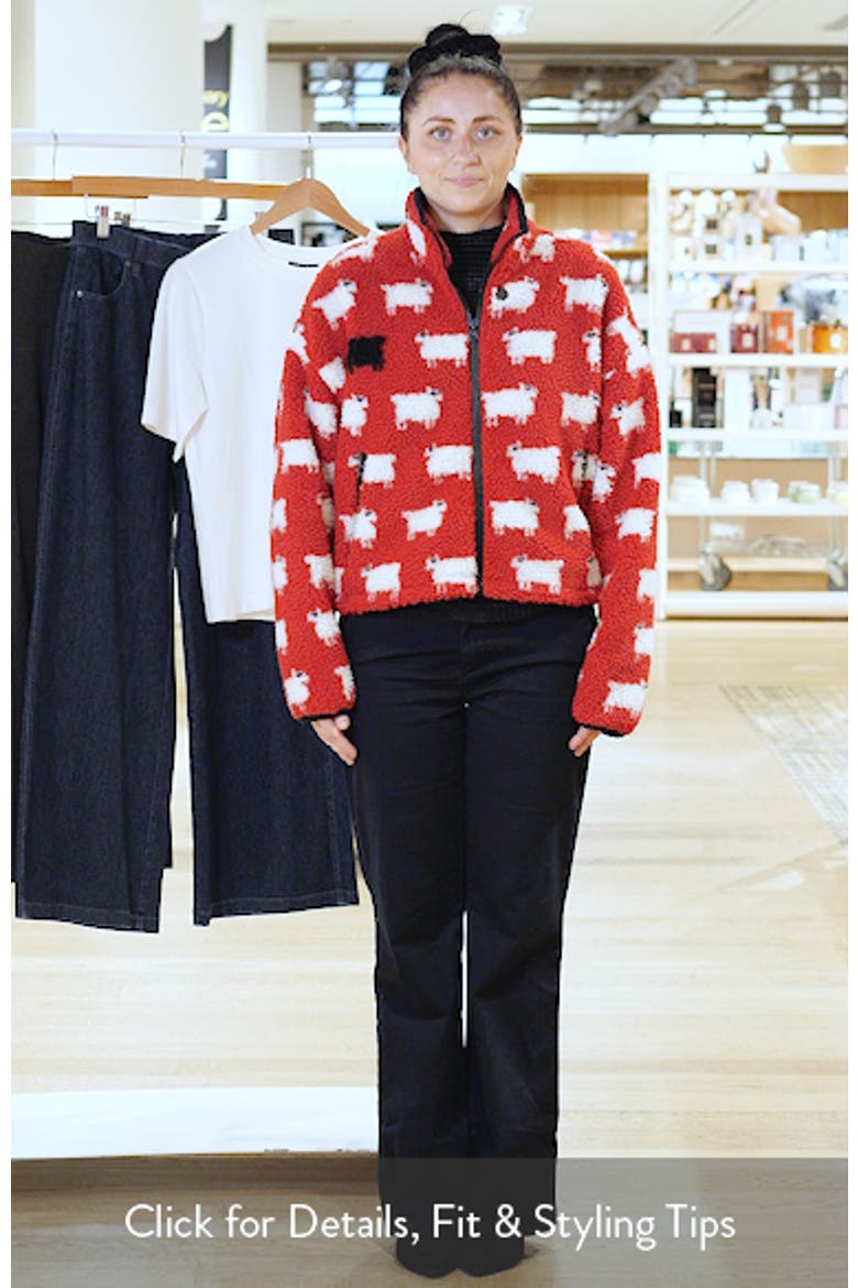 Sheep High-Pile Fleece Full Zip Sweatshirt video