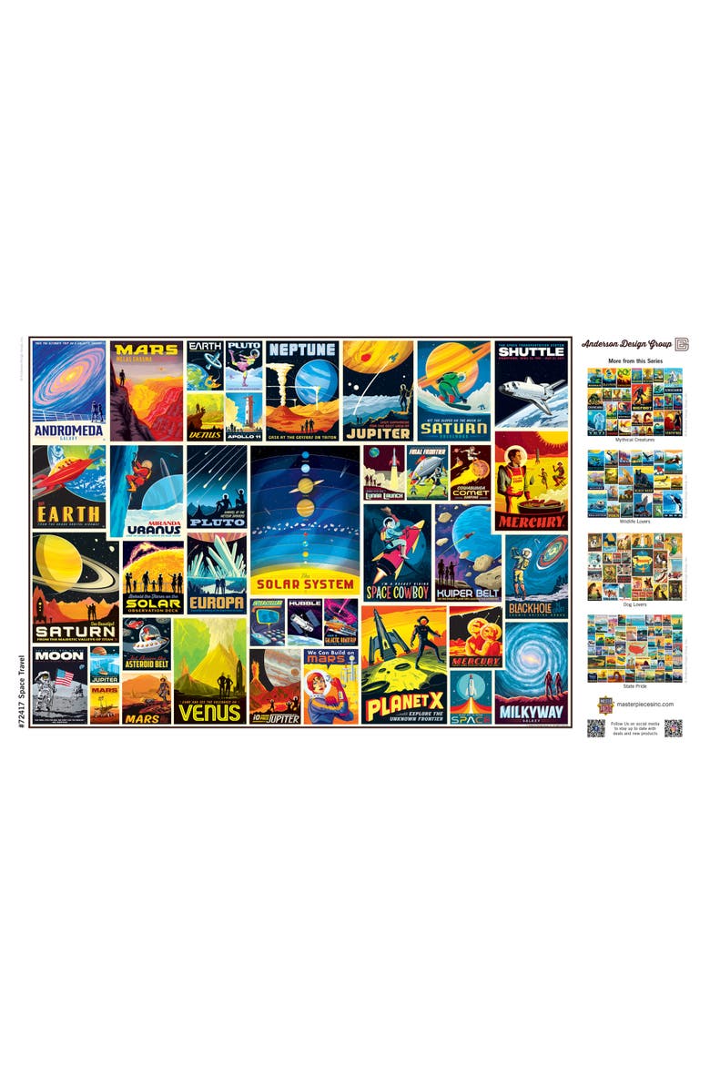 Space Travel 1000 Piece Jigsaw Puzzle, Alternate, color, Multicolor