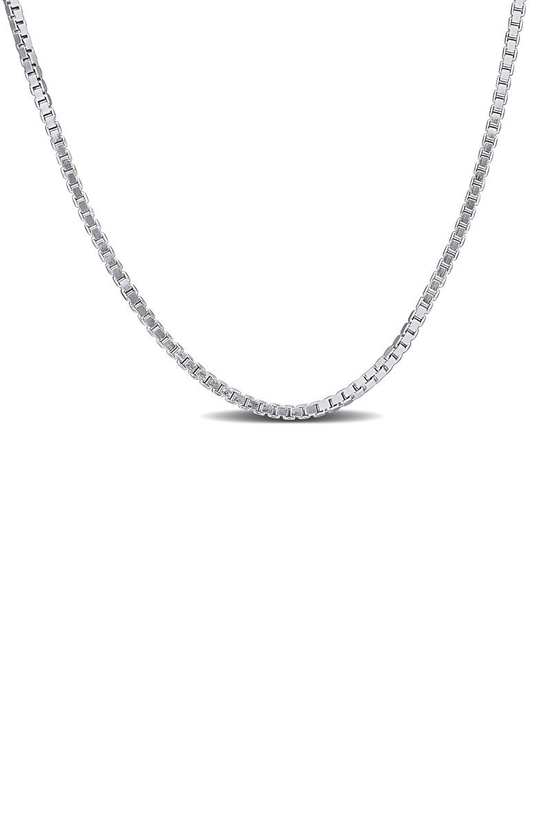 DELMAR Box Link Chain Necklace, 1.10mm, Main, color,