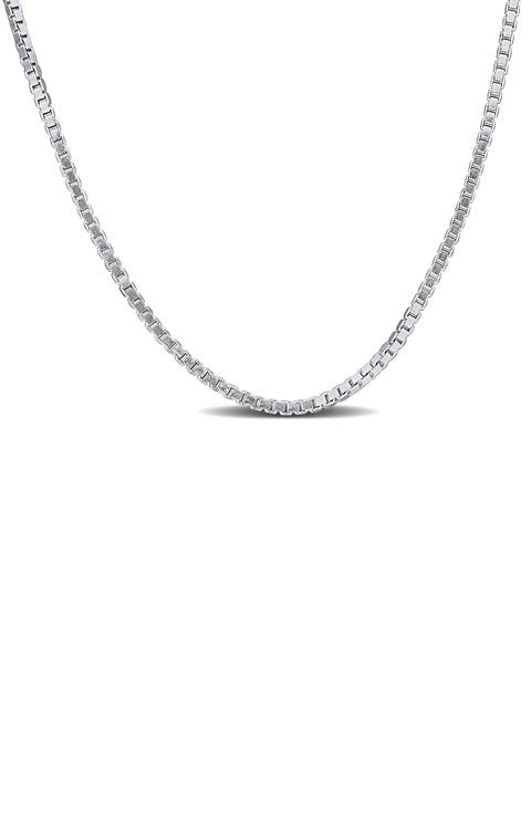 Box Link Chain Necklace, 1.10mm