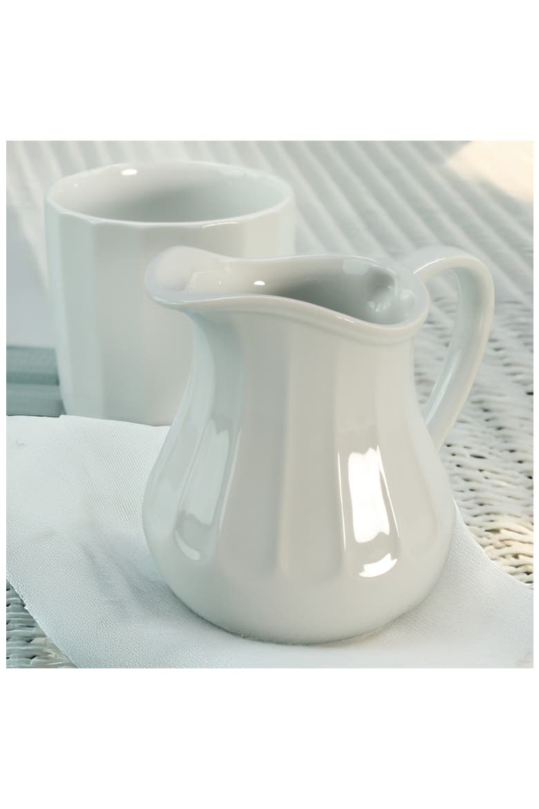 Paneled Sugar & Creamer Set, Alternate, color, WHITE