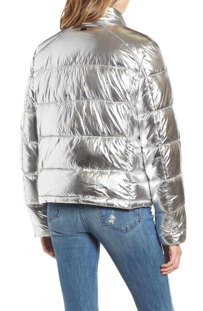 Marc New York Metallic Puffer Jacket, Alternate, color, 