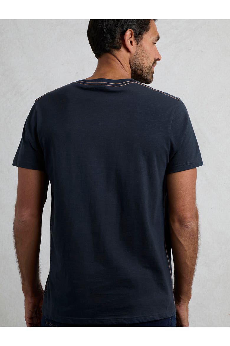 Foothills Front Print T-Shirt, Alternate, color, Navy