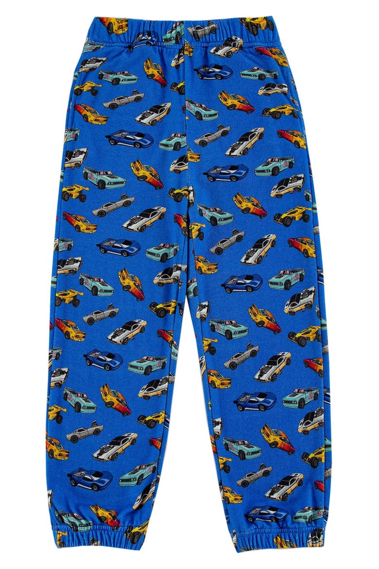Kids' Soft Fleece Joggers, Main, color, BLUE HOT ROD