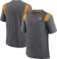 Nike Men's Nike Heather Charcoal Green Bay Packers Sideline Tonal Logo Performance Player T-Shirt
