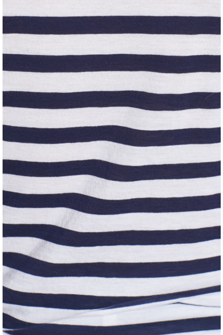 Voluminous Sleeve Tee, Alternate, color, NAVY PEACOAT UNEVEN STRIPE