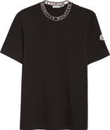 Moncler Logo Trim Cotton T-Shirt
