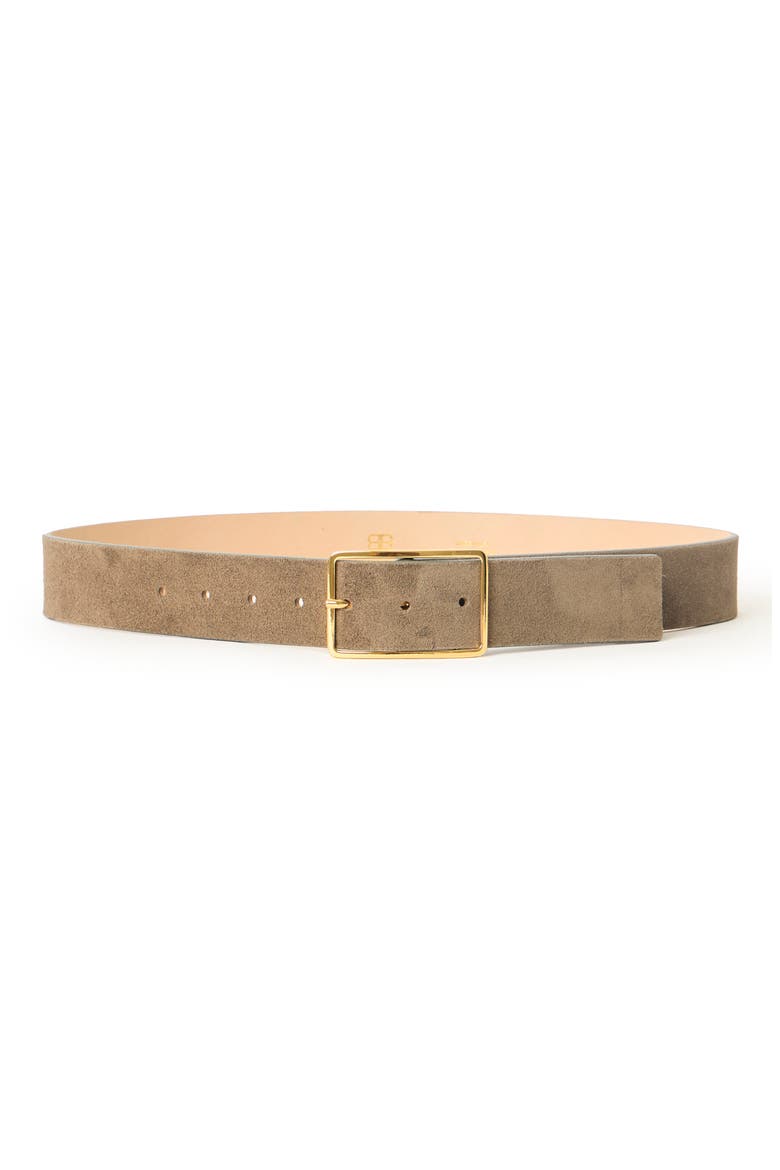 Milla Suede Belt, Main, color, ELEPHANT GOLD
