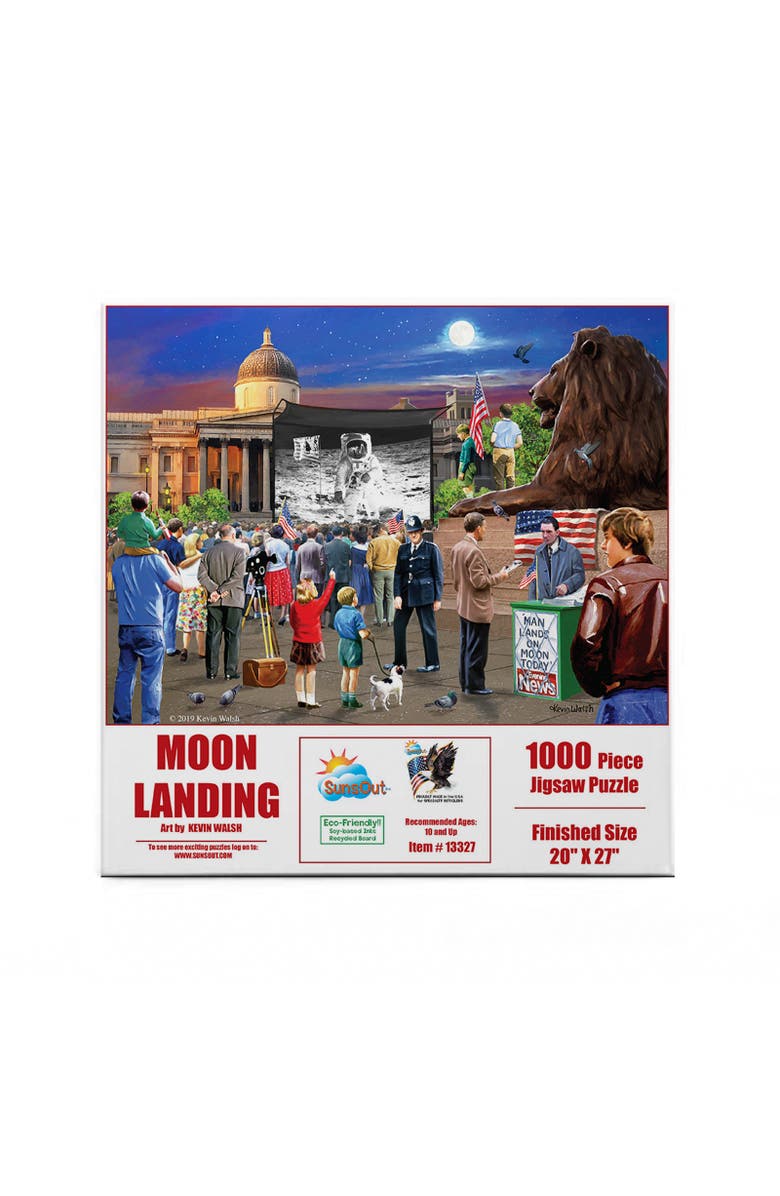 Sunsout Moon Landing 1969 1000 piece Jigsaw Puzzle for Adults, Alternate, color, Multicolor