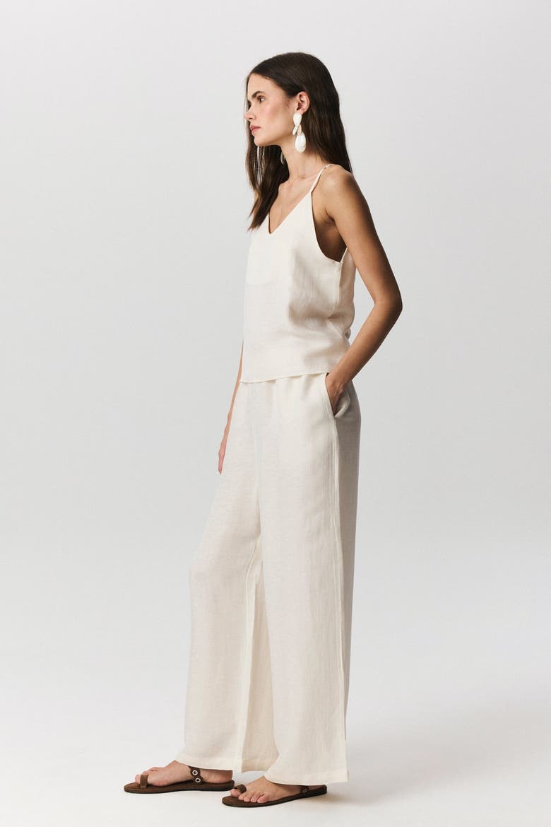 Seta Pants, Alternate, color, Ivory