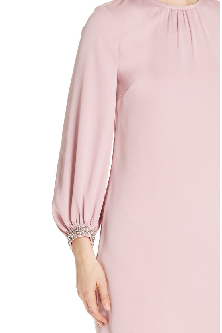 Joele Embellished Cuff Shift Dress, Alternate, color, DUSKY PINK