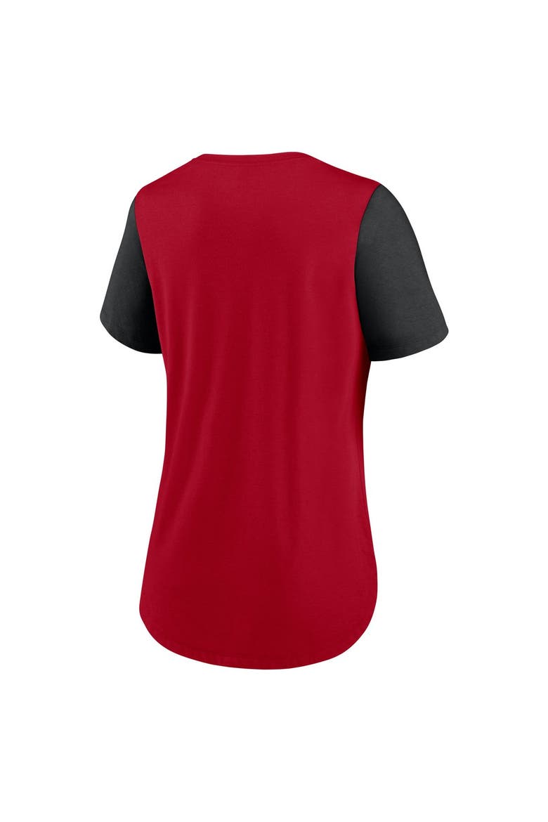 Women's Nike Scarlet San Francisco 49ers Nod Tri-Blend T-Shirt, Alternate, color, Scarlet