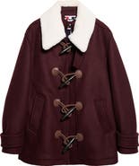 Thom Browne Wide Shoulder Wool Duffle Coat