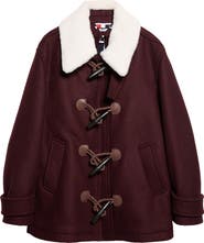 Thom Browne Wide Shoulder Wool Duffle Coat